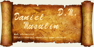 Daniel Musulin vizit kartica